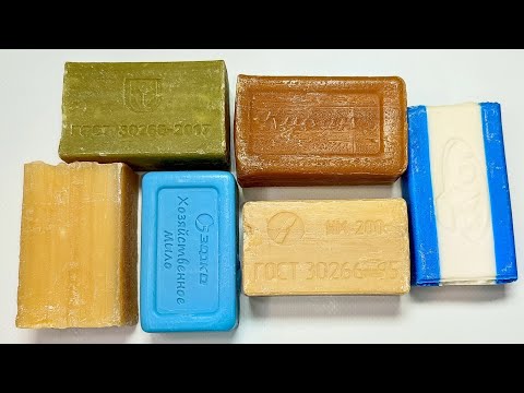 Видео: Cutting dry laundry soap 🧼 Satisfying ASMR video 💤 Soap carving 🔪 Асмр резка хозяйственного мыла.