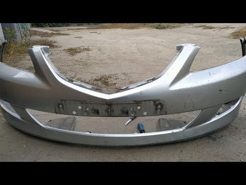 Видео: снятие, замена, демонтаж переднего бампера Mazda 6 GG