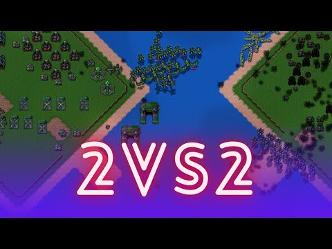 Видео: 2 vs 2 Заруба | RTS Rusted Warfare