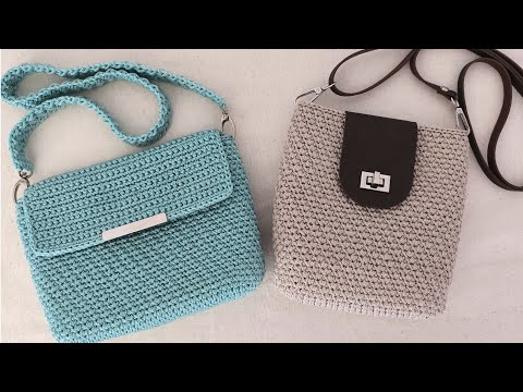 Видео: Стильная СУМКА КРЮЧКОМ из шнура 👜 Из одного мотка 👌 Бесшовные соединения