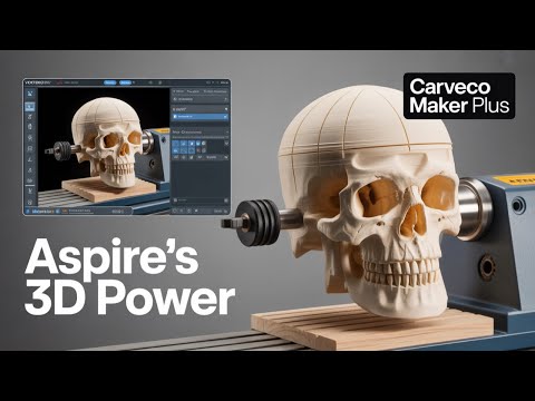 Видео: Программное обеспечение, которое вам следует выбрать | 4th Axis Rotary | Aspire VS Maker + | Что ...