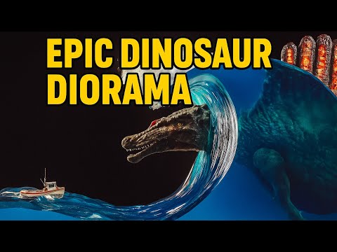 Видео: 🦖 Огромный спинозавр в толще волны из эпоксидки // SUBNAUTICA