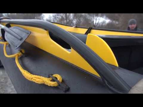 Видео: ЛОДКА ИЗ ПНД "CИВУЧ 430"на гидролыже от POOLPOLIMER