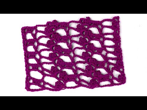 Видео: Вертикальный ажурный узор