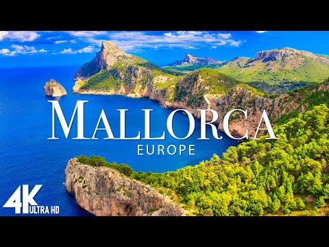 Видео: ПОЛЕТ НАД МАЙОРКОЙ 4K UHD — Расслабляющая музыка и красивые видеоролики о природе — UHD TV