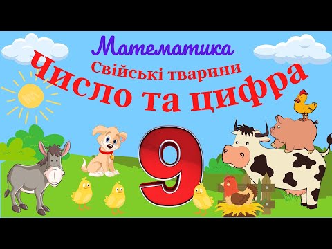 Видео: "Число та цифра 9". Математика.