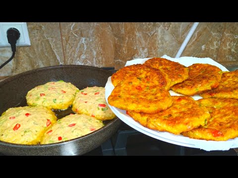 Видео: Кабачковые Оладьи с Капустой! Потрясающе Вкусный Рецепт