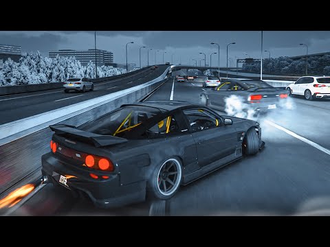 Видео: САМЫЕ КРАСИВЫЕ ШАШКИ ПО ЯПОНИИ! БОКОМ СРЕДИ ПОТОКА НА JDM! (ASSETTO CORSA с РУЛЁМ)