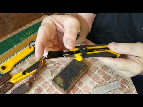 Видео: Мои ножи для работы с кожей,+ японская ОЛФА.....