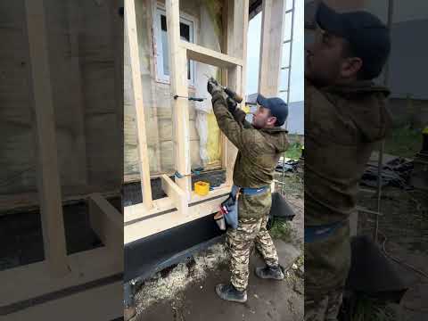 Видео: Нюансы при сборке каркасной стены чтобы стена была не продуваемой 