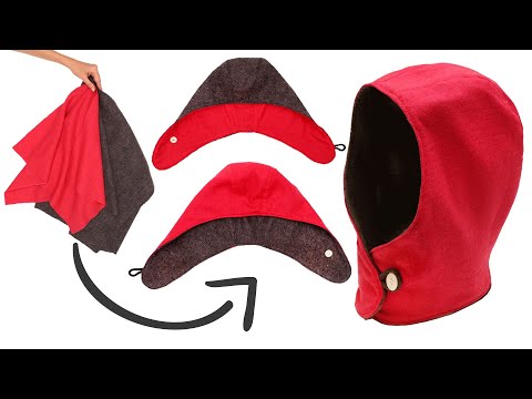 Видео: Шью двухстороннюю шапку-капюшон - быстро, красиво и главное тепло!