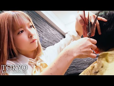 Видео: ASMR💈Отличный молодой парикмахер.| Расслабляющая стрижка и массаж головы