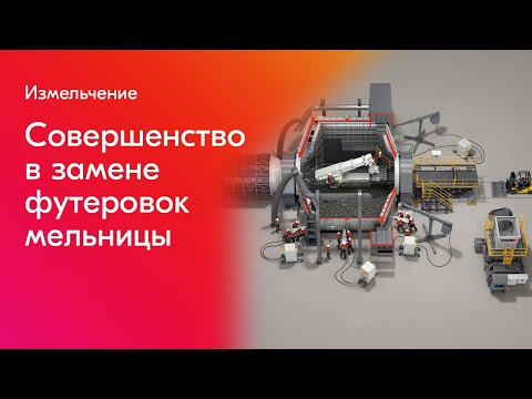 Видео: Оборудование для замены футеровки мельниц – комплексное решение Metso  для измельчения