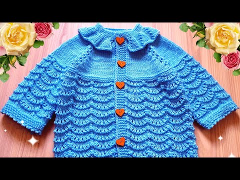 Видео: кардиган спицами бирюза. МК совместник в чате телеграмм