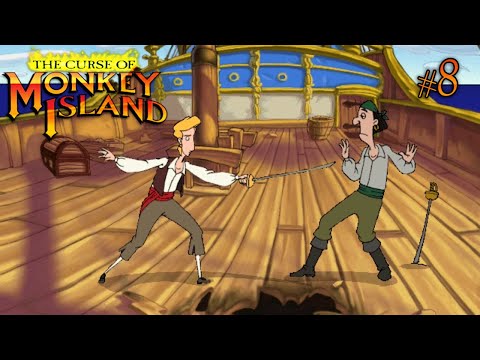 Видео: 8 Давайте поиграем в The Curse of Monkey Island
