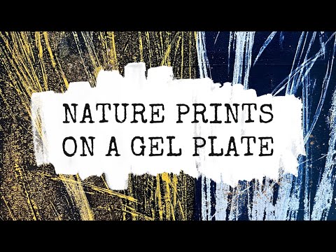 Видео: Методы печати на пластинах Gelli | Простой урок на осень