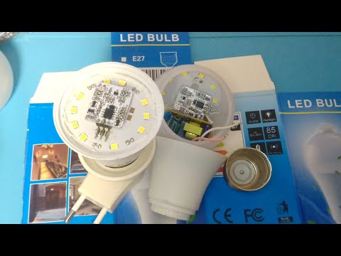 Видео: Лампочка с микроволновым радар доплеровским датчиком движения