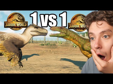 Видео: Королевская битва самых маленьких хищников в Jurassic World Evolution 2