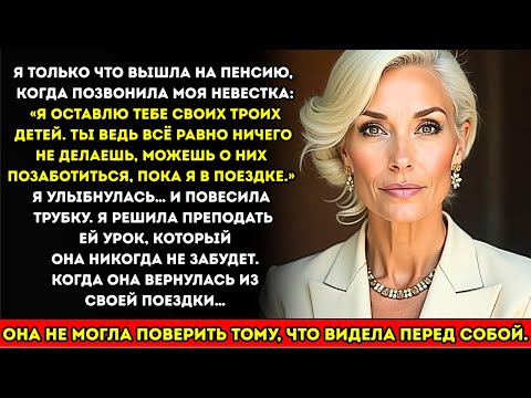 Видео: Невестка сказала: “Ты ведь ничего не делаешь, посиди с детьми”... Но она ошиблась