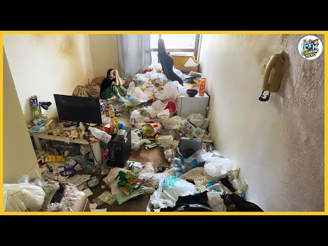 Видео: Экстремальная уборка — девичья мусорная комната получает полное преображение!