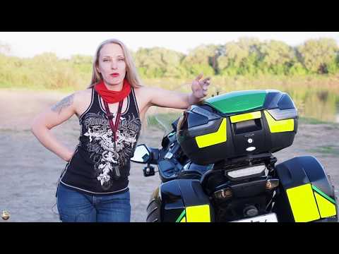 Видео: Kawasaki GTR1400 "Кабан" (Тест от Ксю) - серия "Большие путешественники"