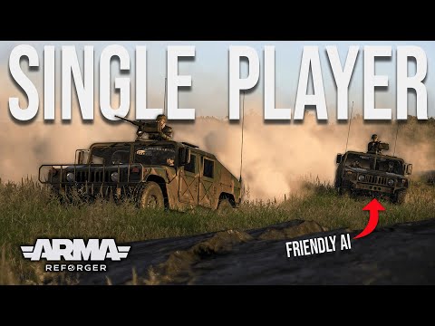 Видео: ARMA Reforger: режим одиночной игры с дружелюбным ИИ