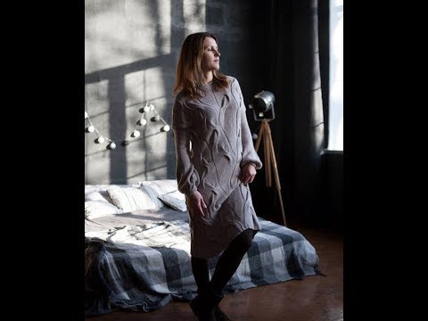 Видео: Вяжем красиво и просто! Платье с косами