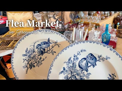 Видео: Французский блошиный рынок! Покупайте со мной! Тарелка с милыми птицами♡| Продажа гаражей | Античный