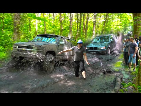 Видео: ЖЕСТКИЙ off-road В ЛЕСУ! поспорили JEEP, SUBURBAN, BMW X5, SUZUKI, HOVER, OPEL FRONTERA