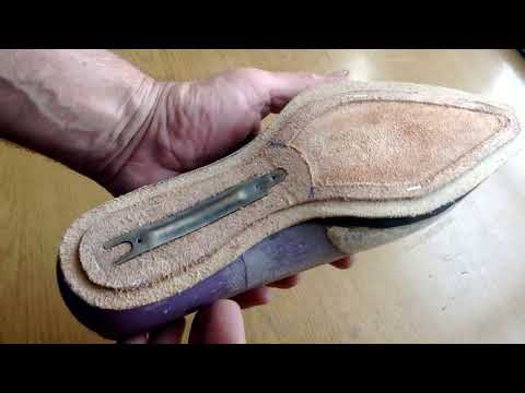 Видео: Пошив обуви. Часть 3. Делаем затяжную стельку.