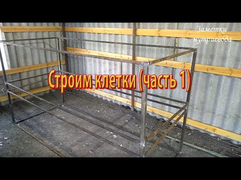 Видео: ПОШАГОВОЕ СТРОИТЕЛЬСТВО ДВУХЪЯРУСНОЙ КЛЕТКИ.  Часть 1