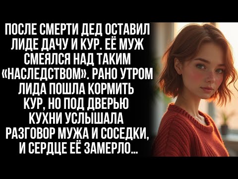 Видео: Дед Лиды оставил ей необычное наследство: дачу и кур. Но когда она подслушала мужа и дачную соседку…