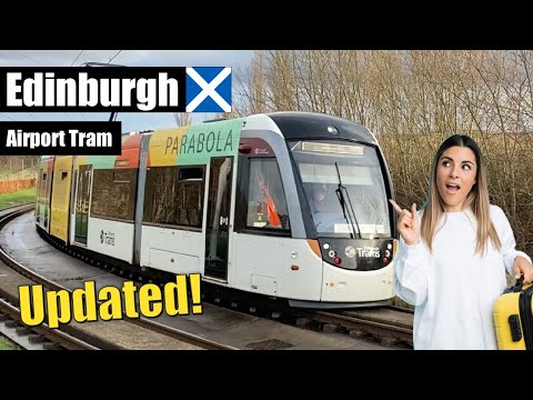 Видео: Из аэропорта Эдинбурга в центр Эдинбурга на трамвае