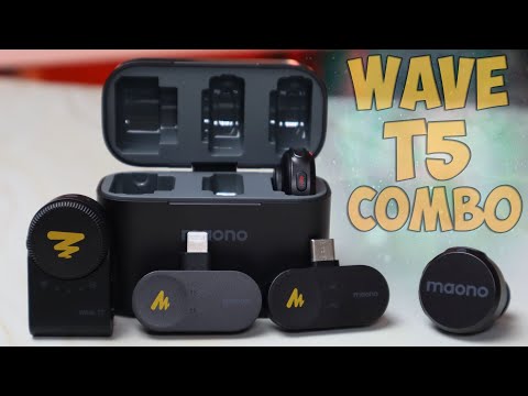 Видео: Maono Wave T5 Combo Обзор и тест бюджетного беспроводного микрофона / Лучший?