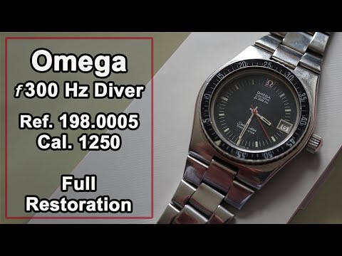 Видео: Восстановление Omega F300Hz Cal. 1250 Diver | Полное обслуживание и ремонт электроники