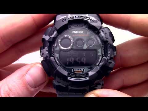 Видео: Часы Casio G-SHOCK GD-120CM-8E  - Инструкция, как настроить от PresidentWatches.Ru