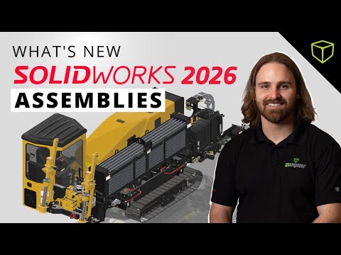 Видео: Обновления сборки SOLIDWORKS 2026: ИИ-крепежи, состояния отображения и повышение производительности