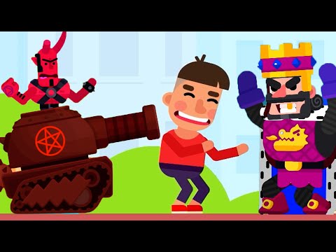 Видео: Новые персонажи обновления Bowmasters — Devil King Royal Kabuto, бронза, серебро, золото, турниры...