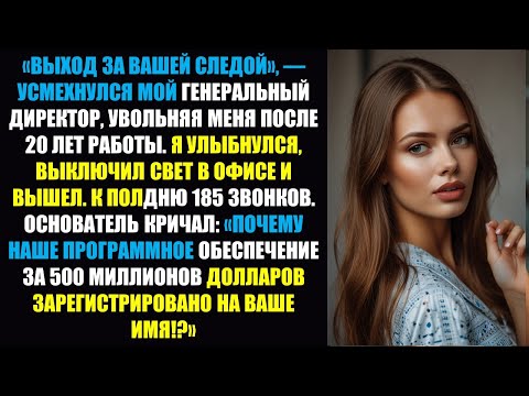 Видео: Меня уволили через 20 лет, и я владел программным обеспечением стоимостью 500 миллионов долларов..