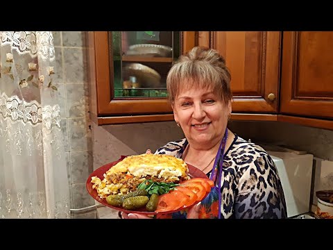 Видео: Мясная запеканка с макаронами и соусом Бешамель на ужин!