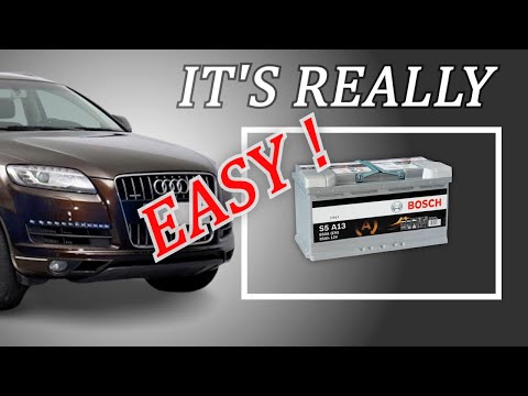 Видео: Как заменить аккумулятор на AUDI Q7 2010. Полный цикл - замена и кодирование.