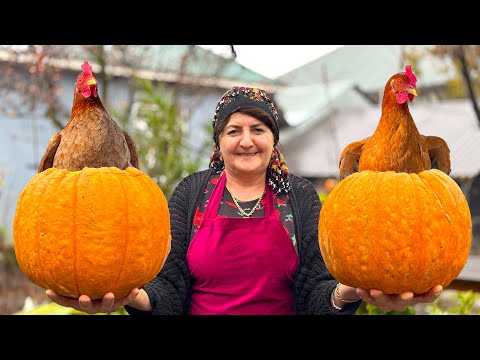 Видео: Рецепт Бабушкиной Целой Курицы в Тыкве! Вы Когда-нибудь Пробовали Это Раньше?