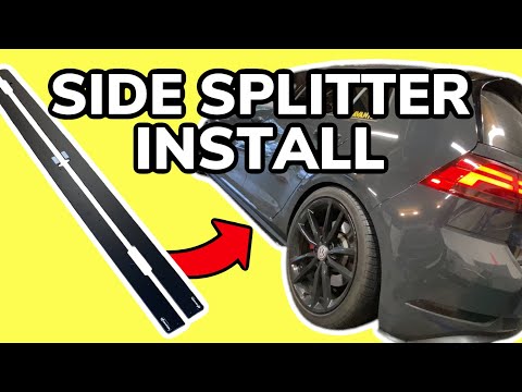 Видео: Установка бокового сплиттера aerofabb — MK7 и MK7.5 GTI