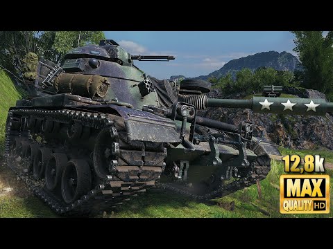 Видео: M60: профессиональный игрок сражается с тяжелыми парнями - World of Tanks