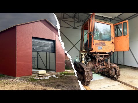 Видео: Теперь у нас есть ГАРАЖ / ЭЛЕКТРОСТАРТЕР в советский трактор