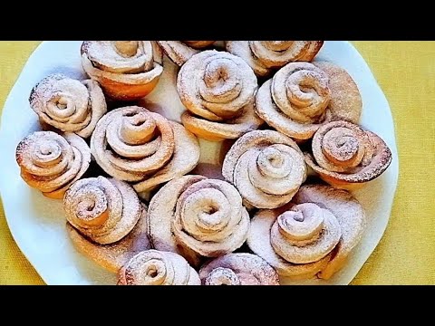 Видео: Розочки из творожного теста.