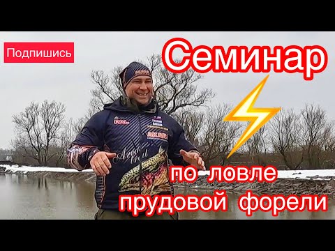 Видео: Как и на что ловить форель. Семинар для начинающих по ловле прудовой форели.