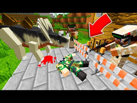 Видео: ДИНОЗАВР ОТКУСИЛ ГОЛОВУ СОЛДАТУ В МАЙНКРАФТ ! Алексбой Minecraft