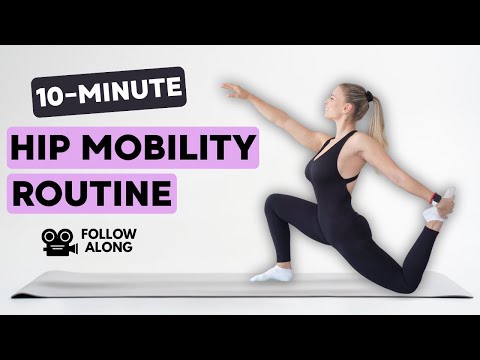 Видео: 10-минутная тренировка на подвижность тазобедренного сустава (выполняйте по схеме | без оборудова...