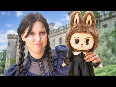 Видео: Лабубу ЗА WEDNESDAY! Може ли Лабубу да бъде опасен? Wednesday срещу Лабубу! Истории на ужасите